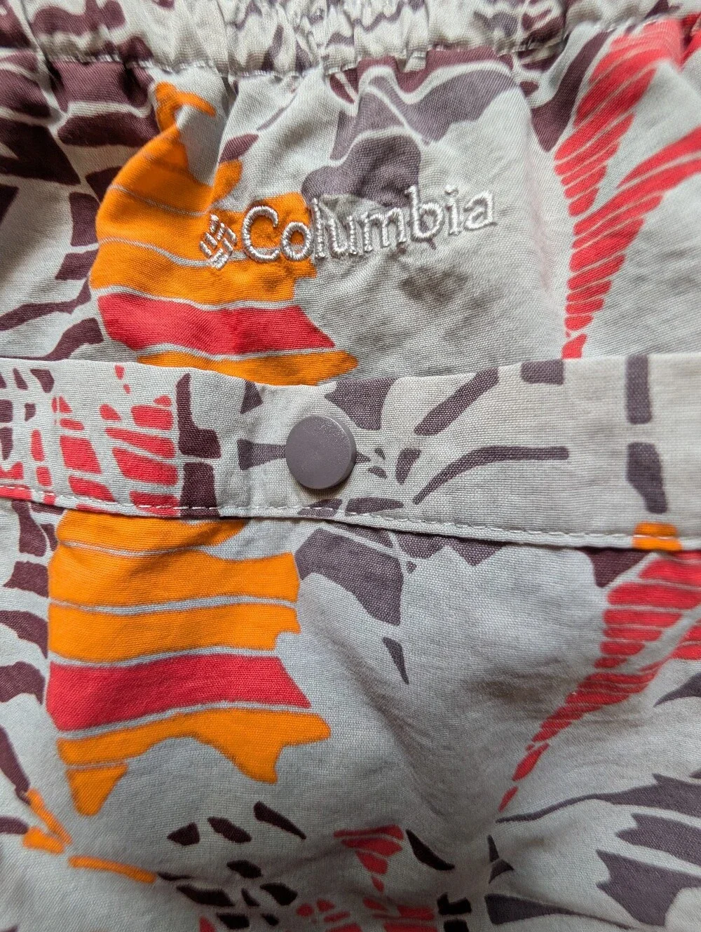 Columbia Omni-Shield Lined Tropical Print Swim Trunks 7
